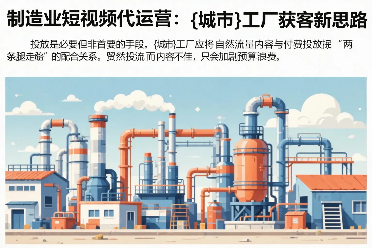 制造业短视频代运营:西青工厂获客新思路